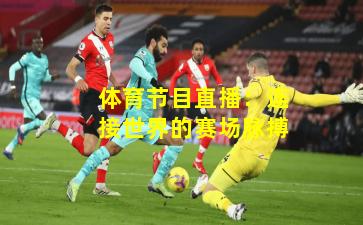 体育节目直播:连接世界的赛场脉搏